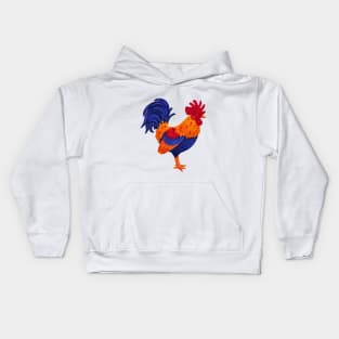 Rooster Illustration Kids Hoodie